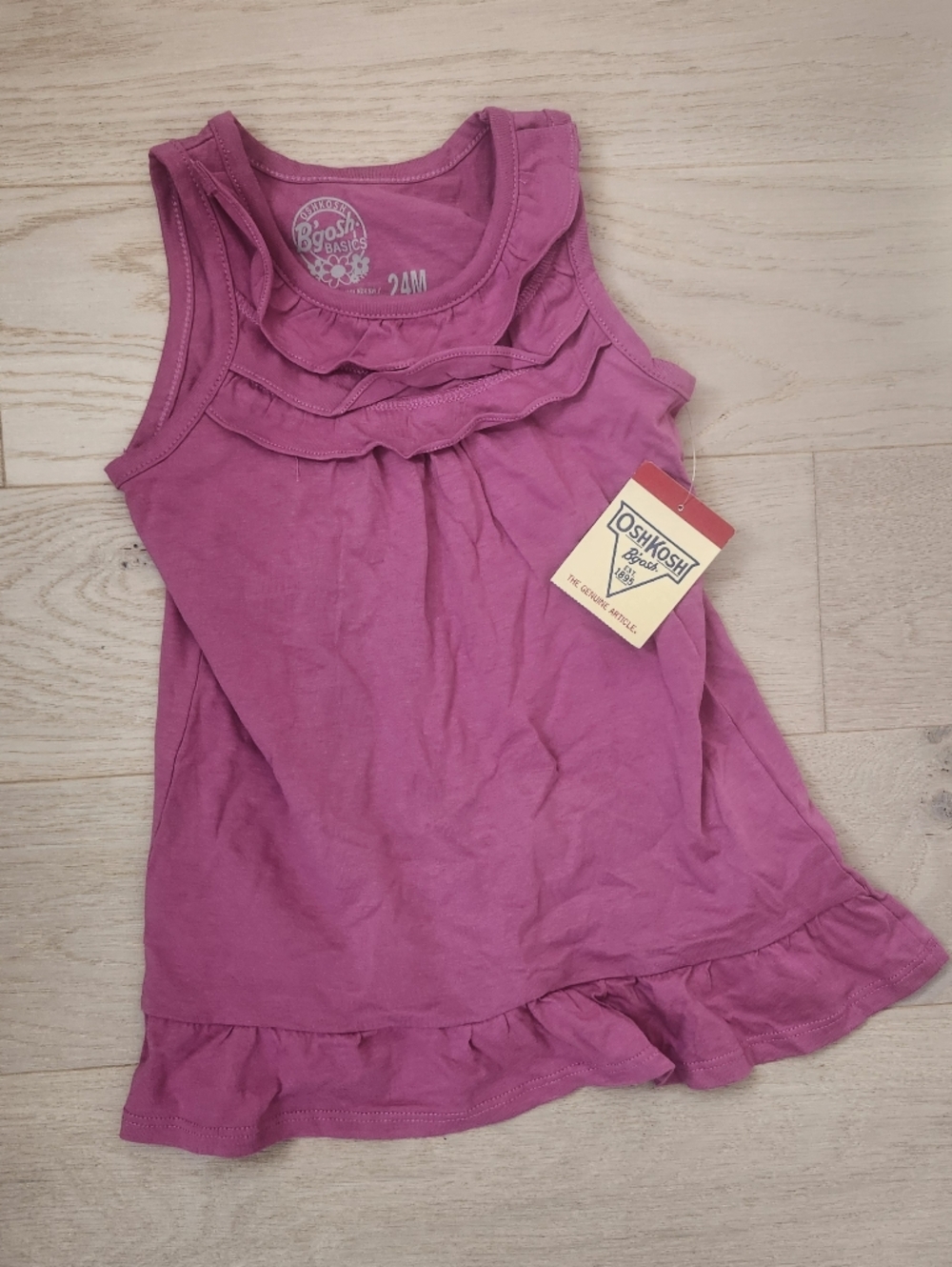 Oshkosh B'gosh Purple Ruffle Summer Sun Dress 24 Months
